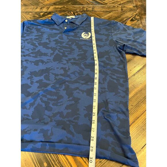 Peter Millar Golf Polo Men XL Blue Camo Indianapolis Colts Game Day Tailgate - Picture 6 of 9